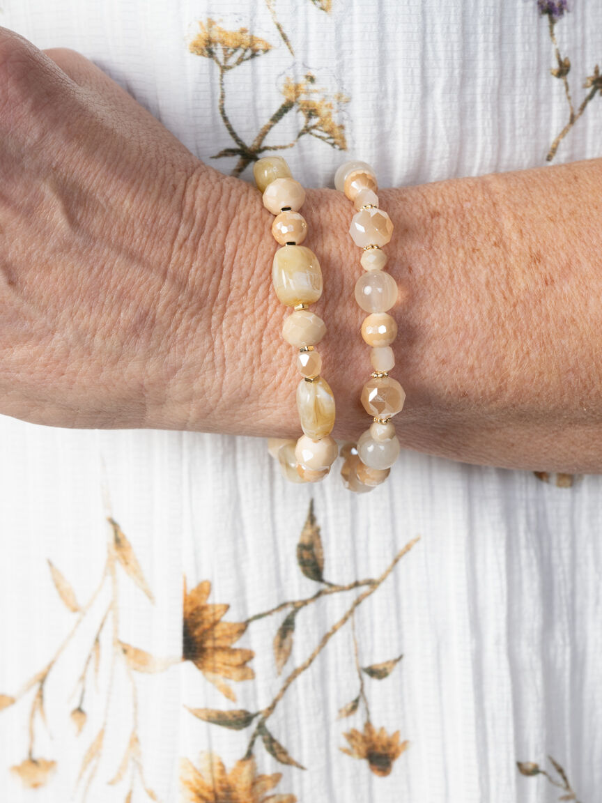 2 Piece Crystal Bracelet Set