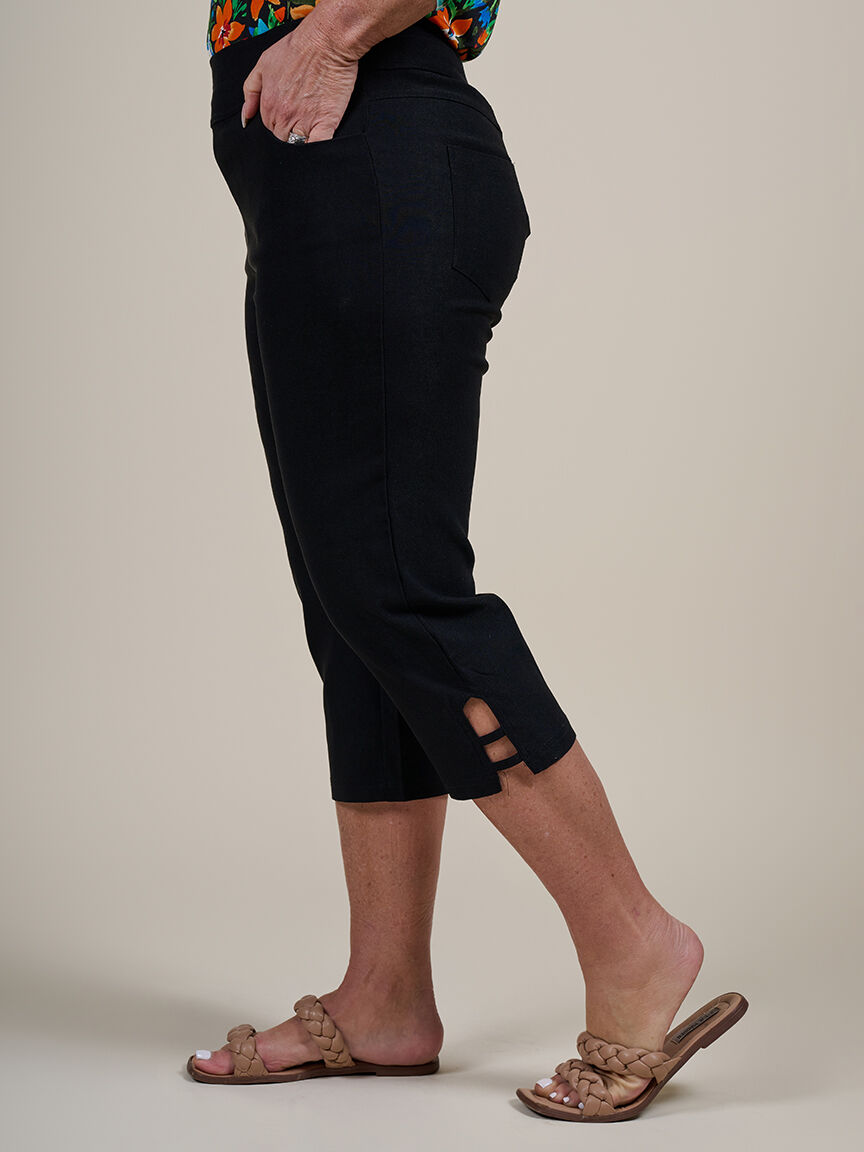 Pull On Capri with Cutouts  Image 3