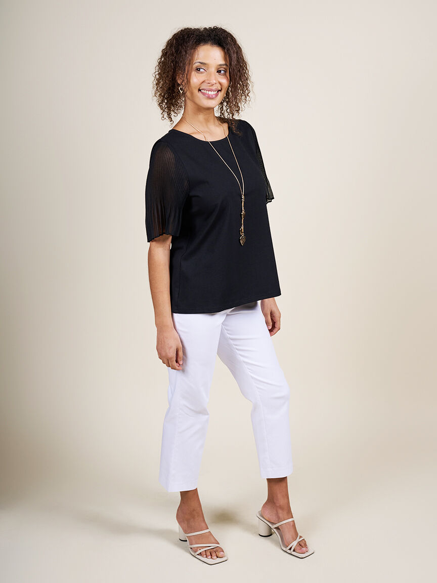 Short Sleeve with Pleats Image 1