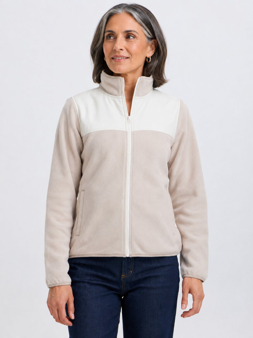 Cream Fleece Jacket