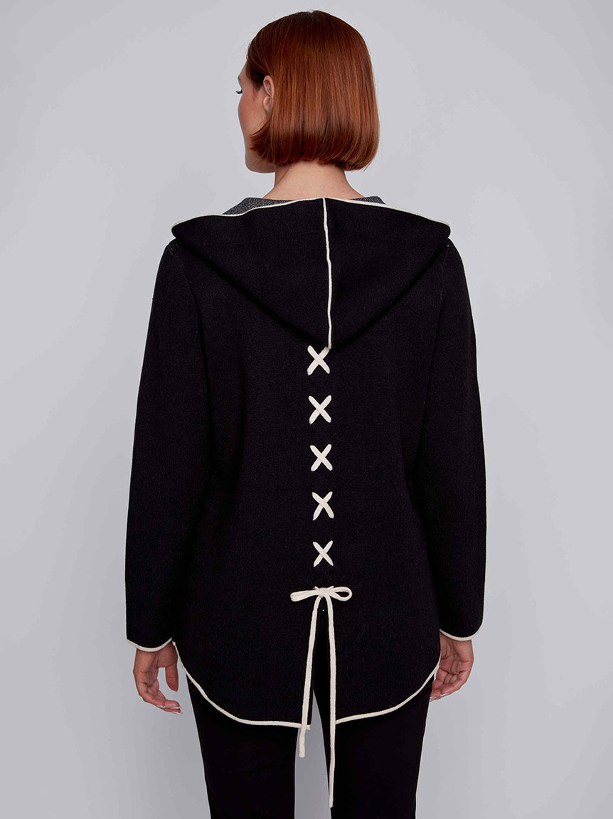 Hooded Snap-Up Jacket Image 3
