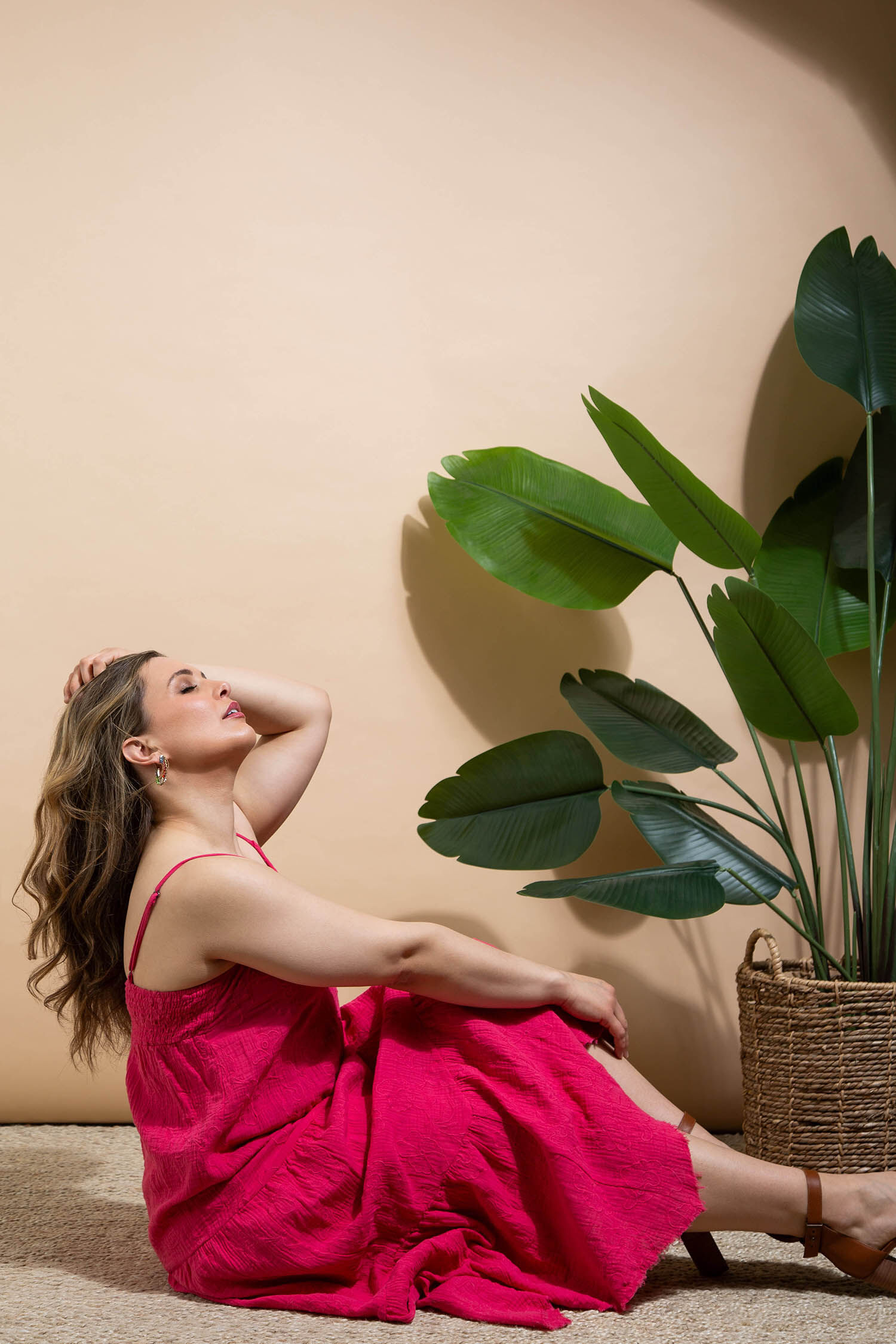 Cotton Handkerchief Maxi Dress with Adjustable Straps Image 5