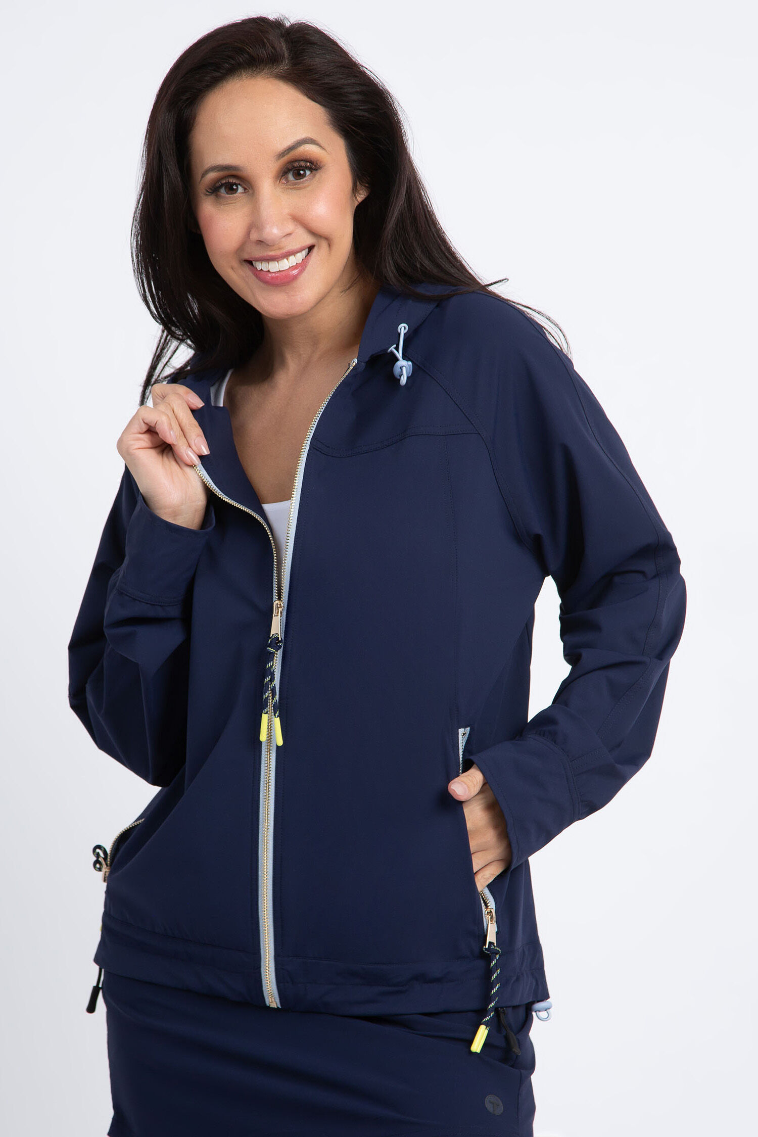 Long Sleeve Golf Jacket w/ Hood Image 1