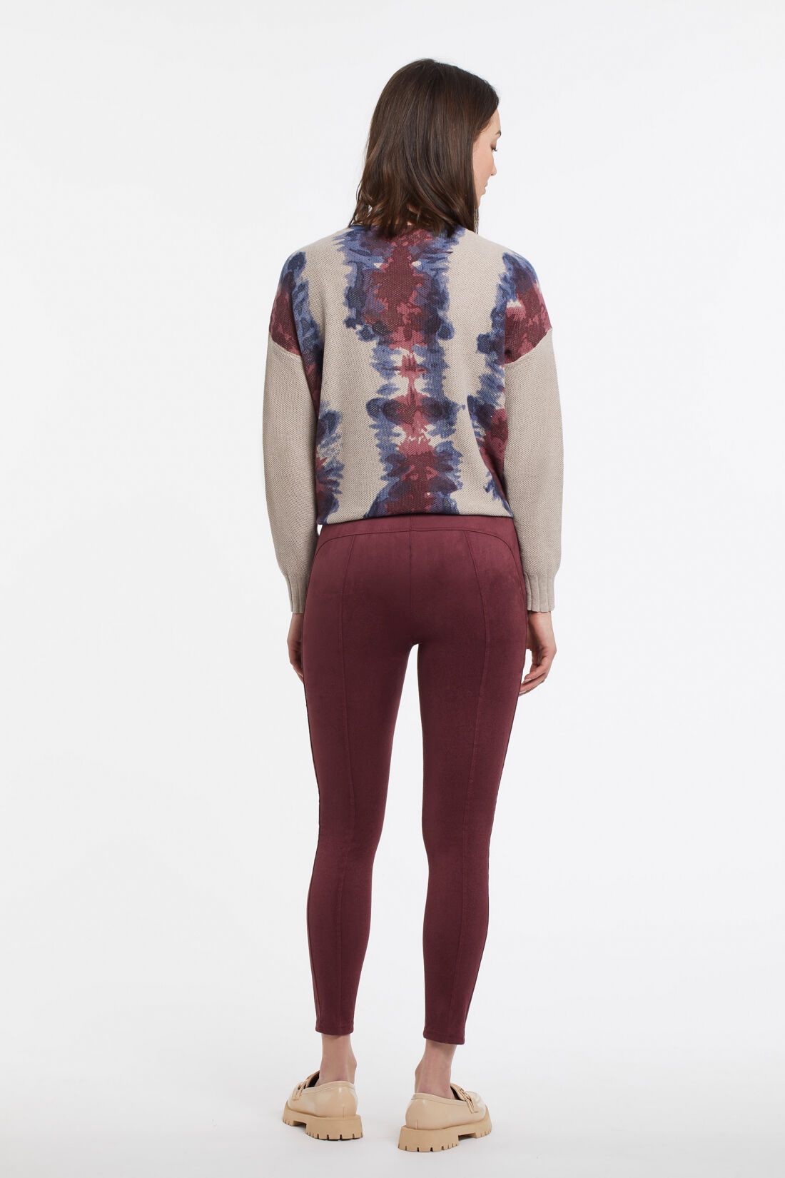 Faux Suede Leggings Image 2