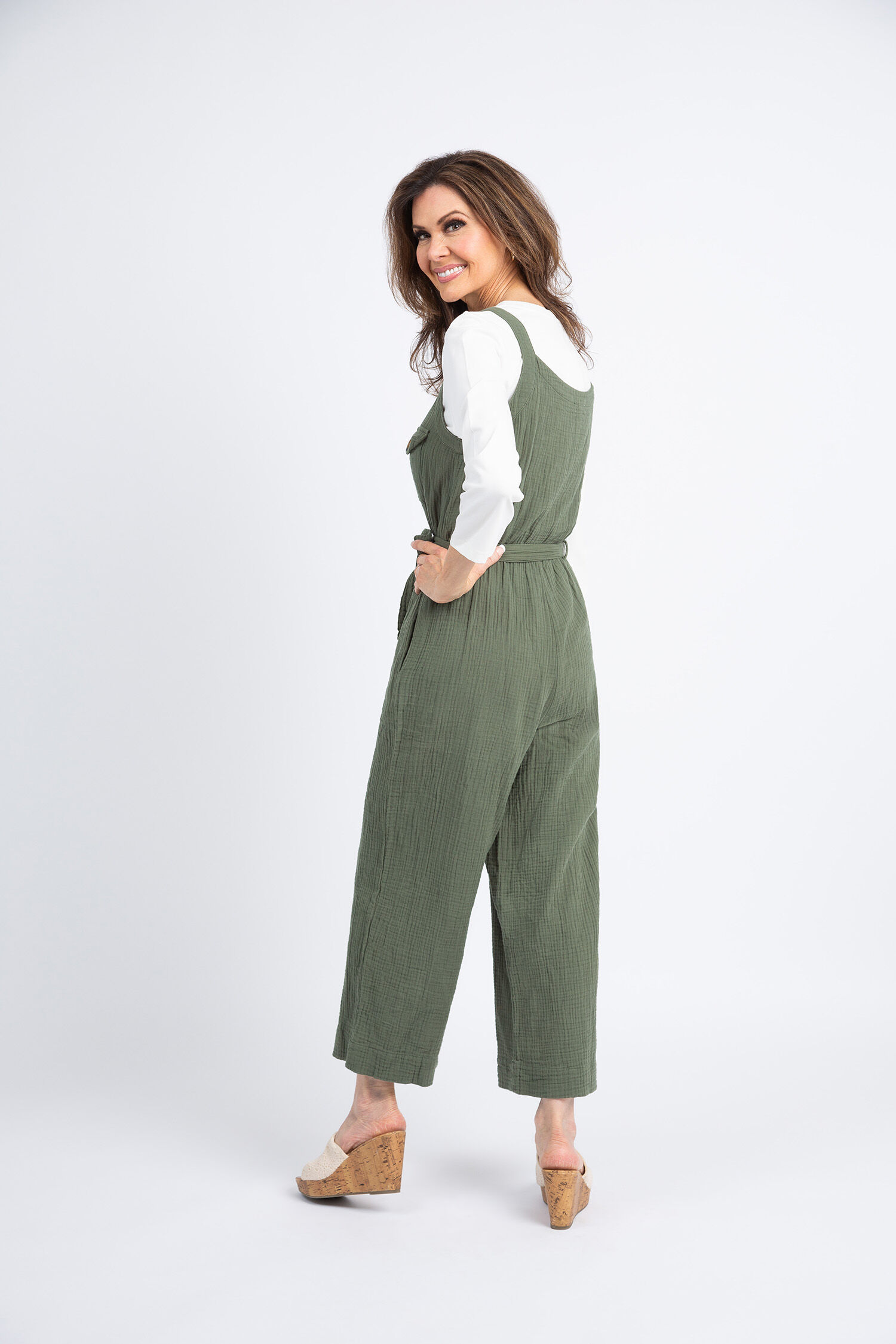 Crinkle Gauze Jumpsuit Image 3