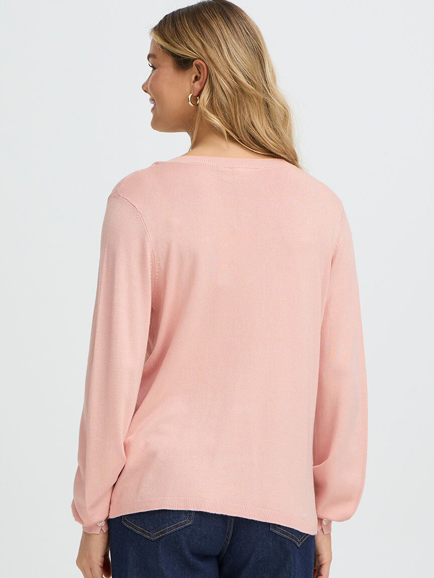 Lightweight Long Sleeve V-Neck Sweater