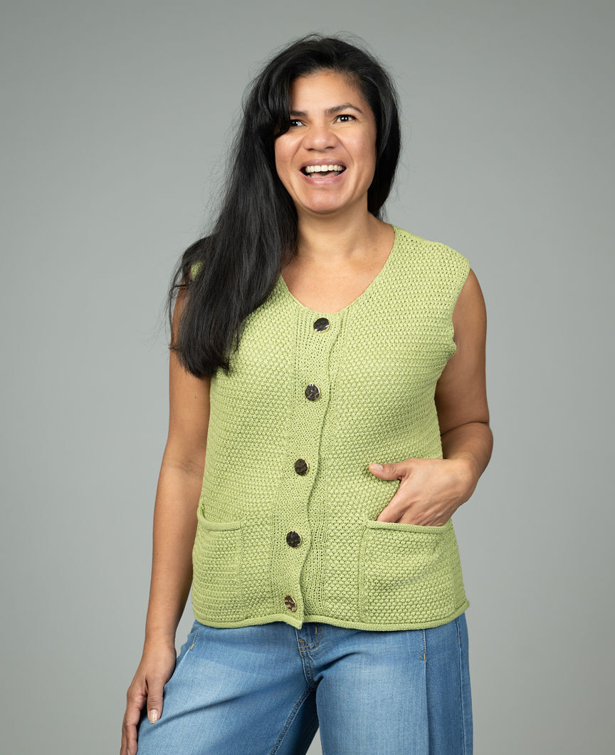 Vest Sweater With Pockets