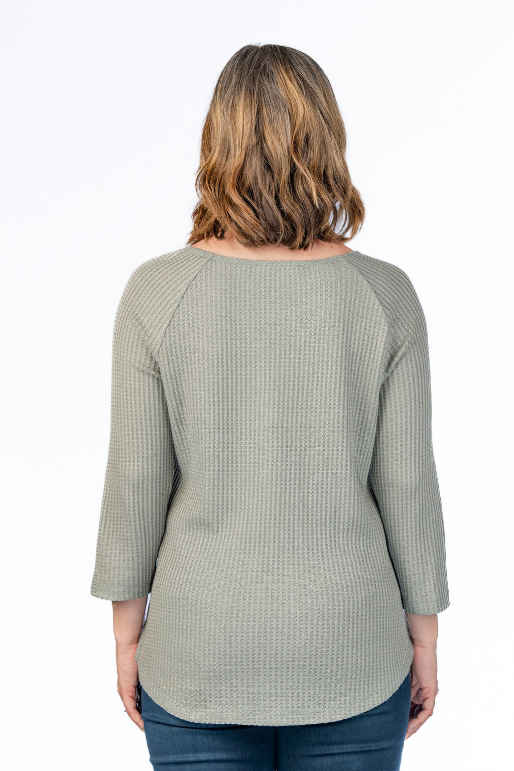 Raglan Waffle Top Image 2