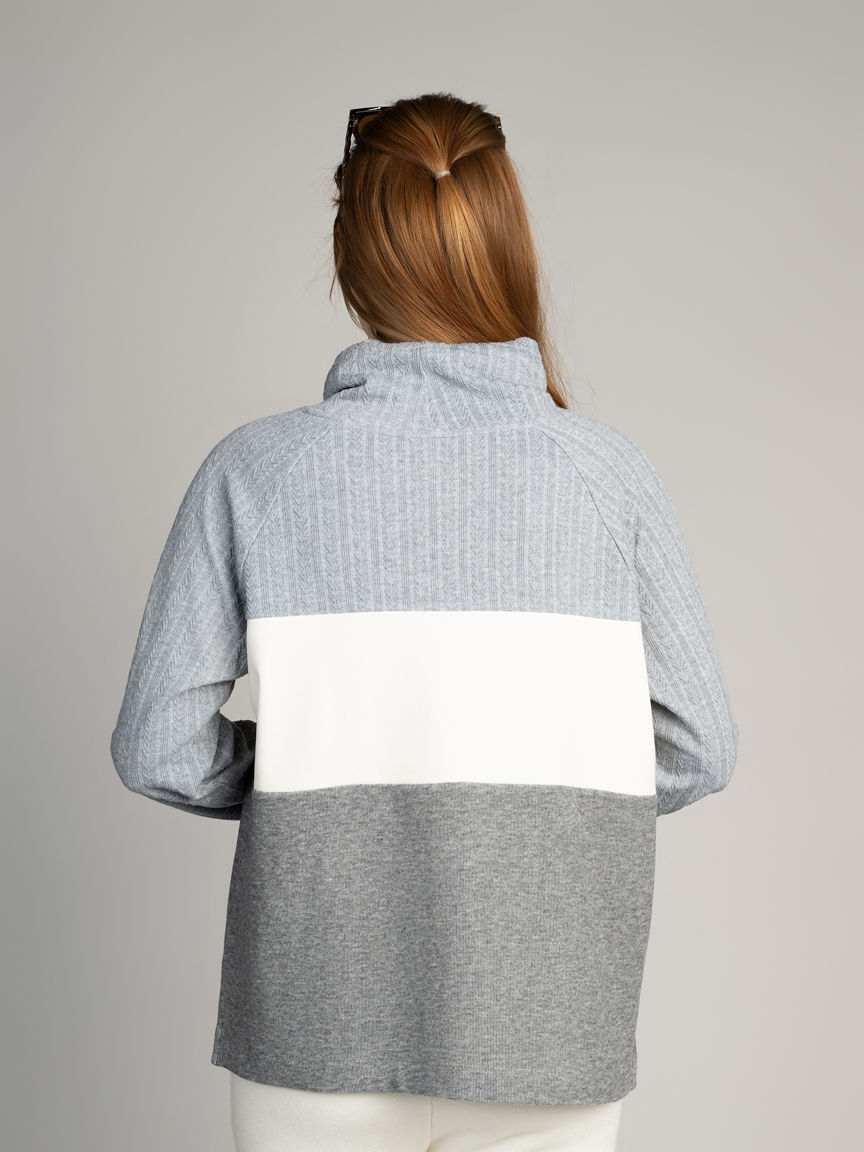 Colour Block Cowl Neck Top Image 3