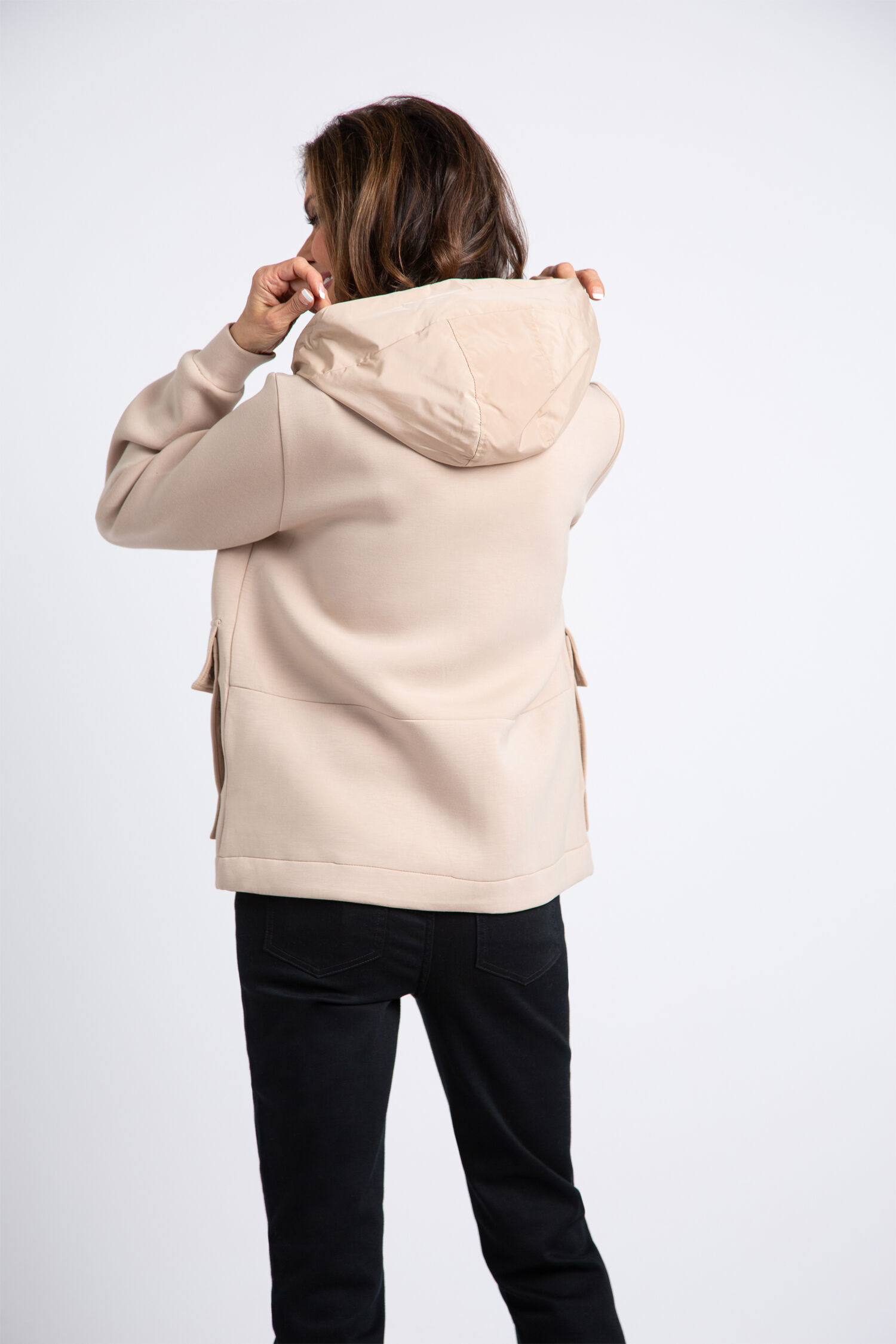 Scuba Knit Hooded Jacket  Image 3