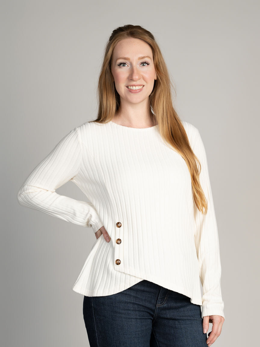 Long Sleeve Ribbed Top