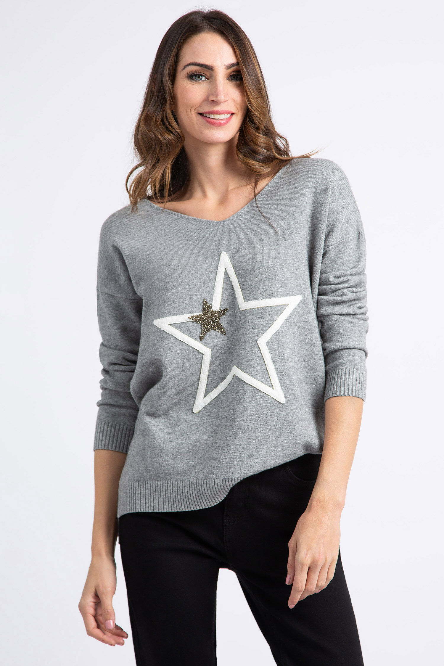 Long Sleeve Star Sweater Image 2