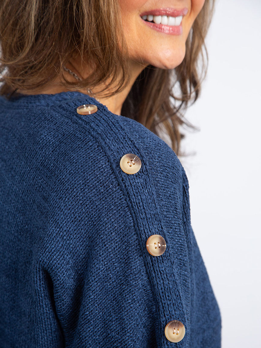 Short Sleeve Button Shoulder Cardigan Image 5