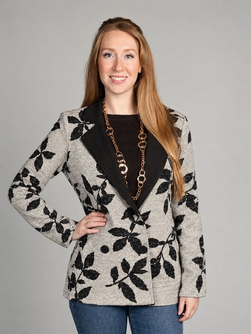 Button-Front Blazer