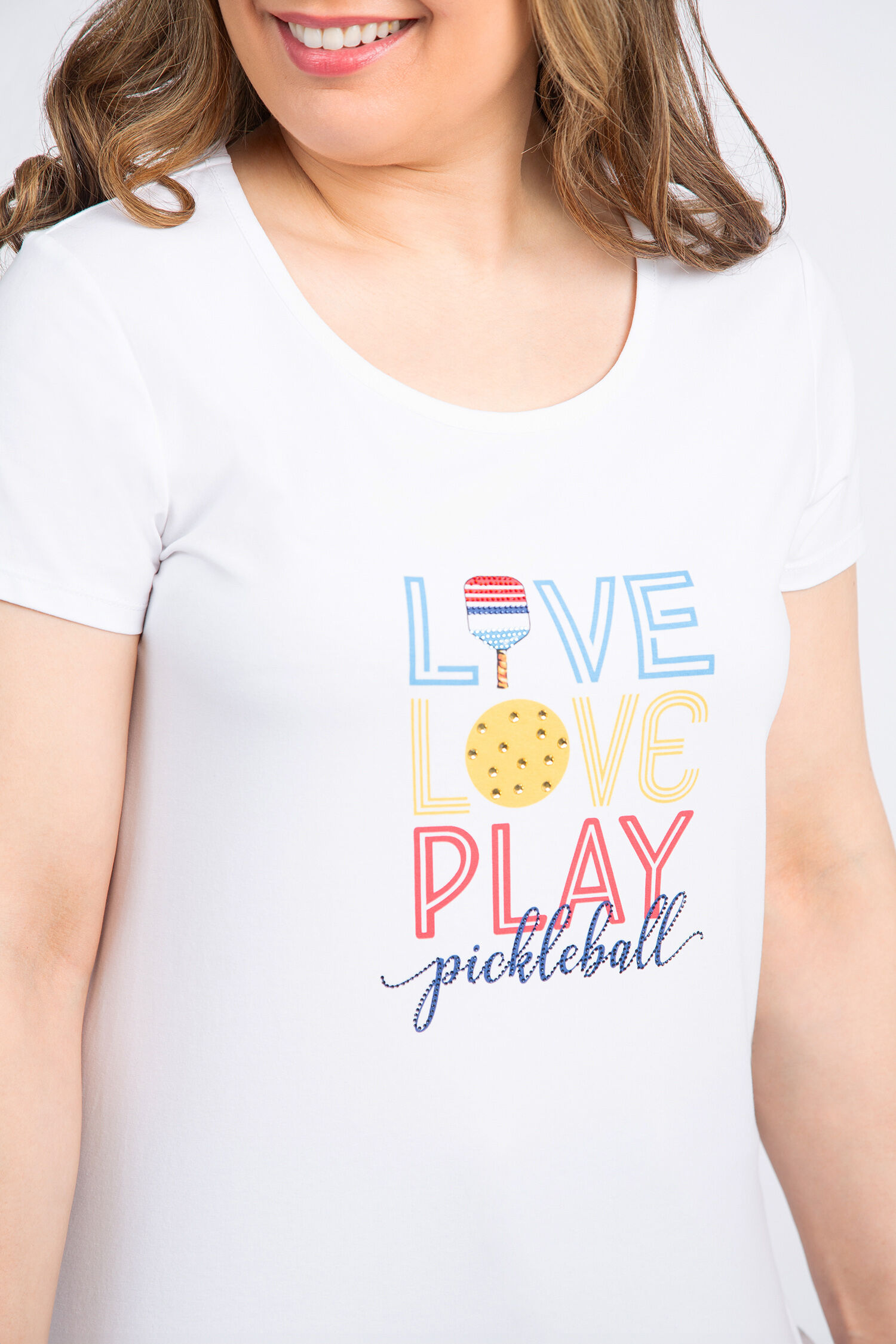 Live Love Play Pickleball Tee Image 5