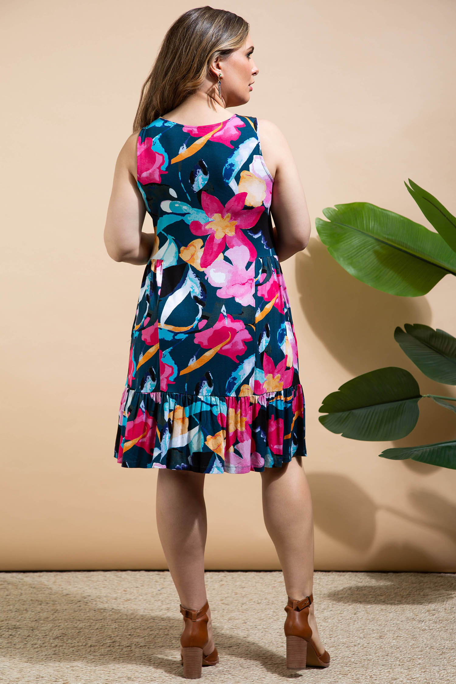 Printed Jersey Summer Dress Image 3