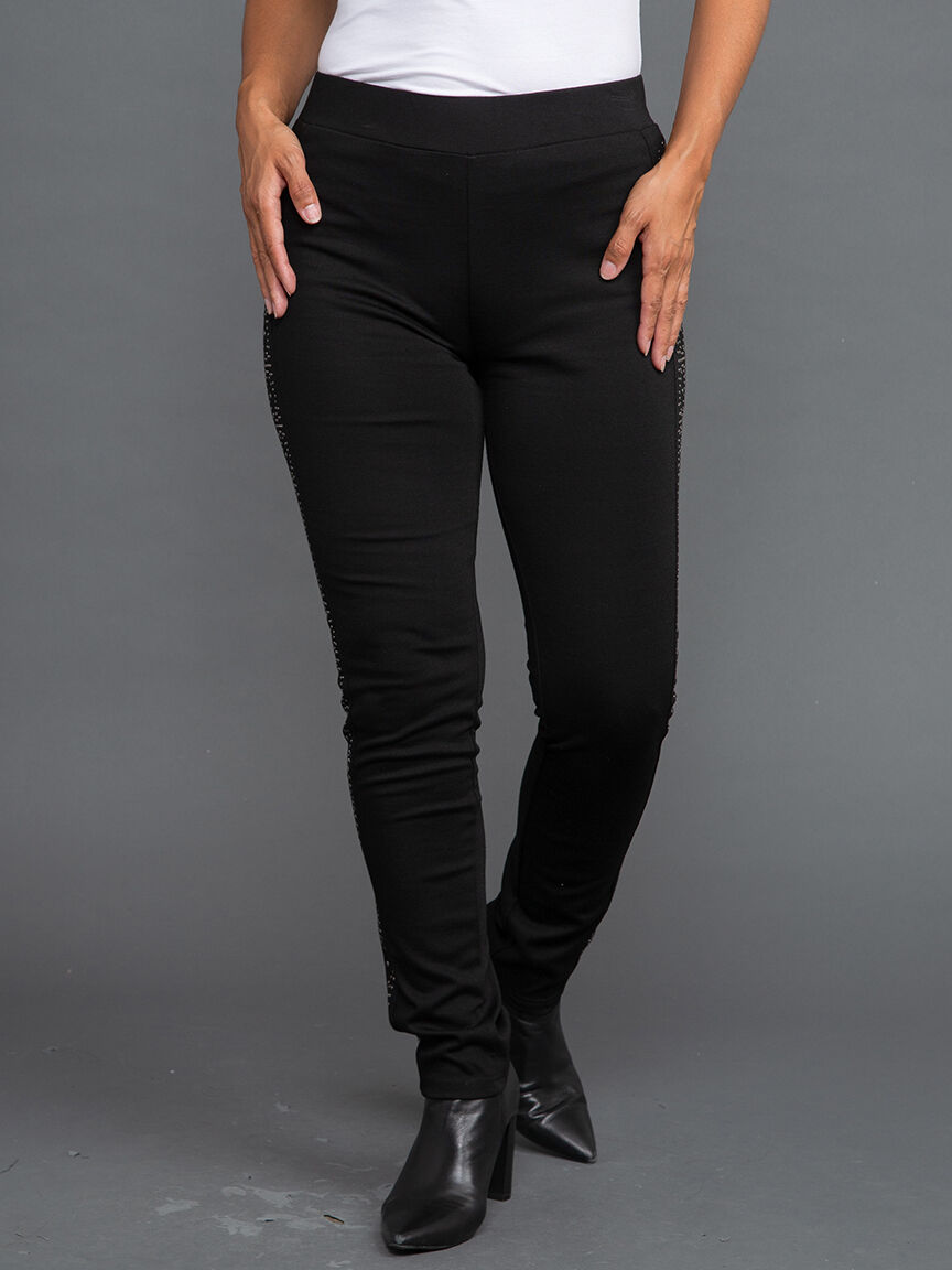 Pull On Pants with Hotfix Detail Image 1