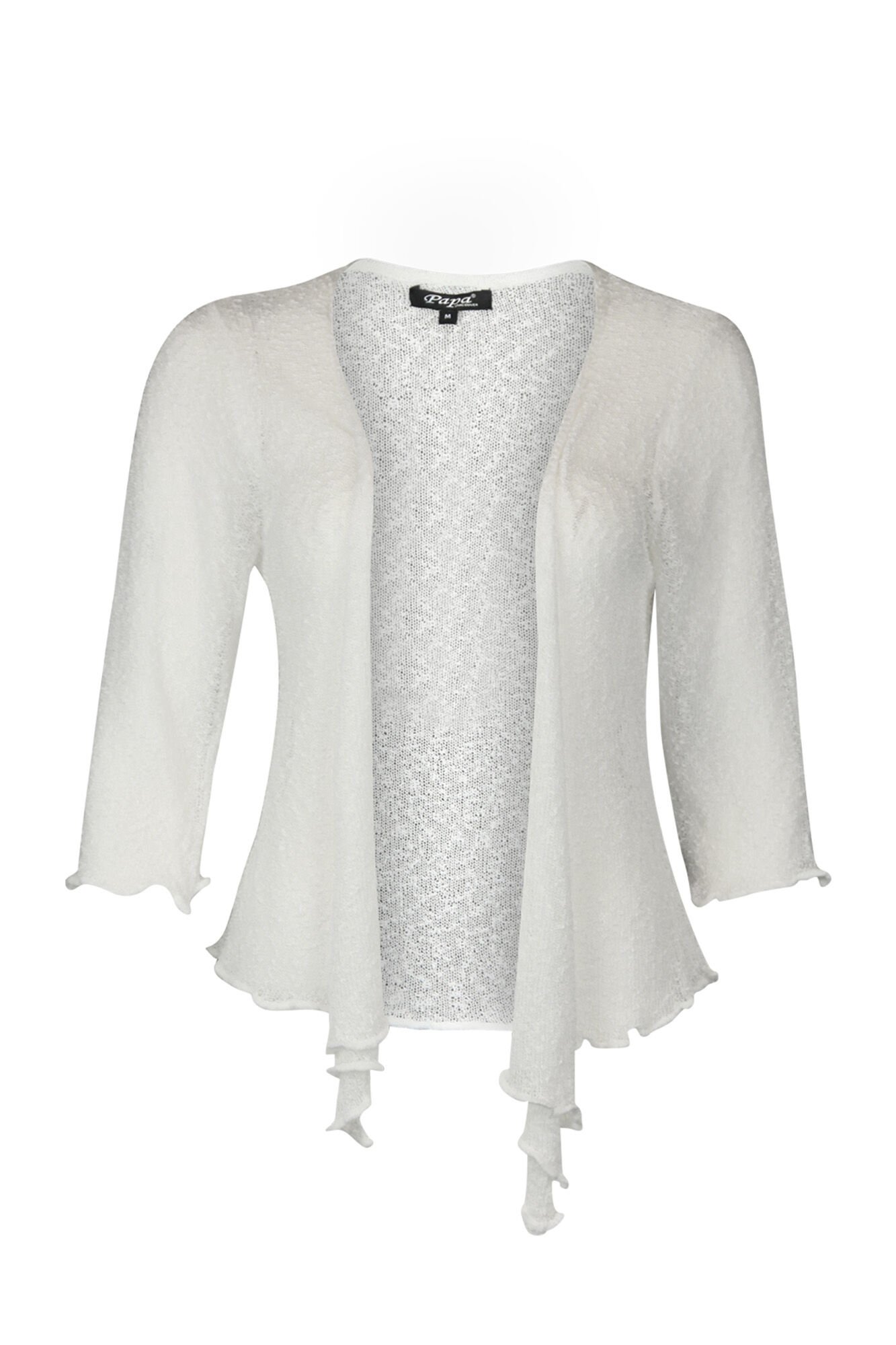 Cropped Mesh Cardigan