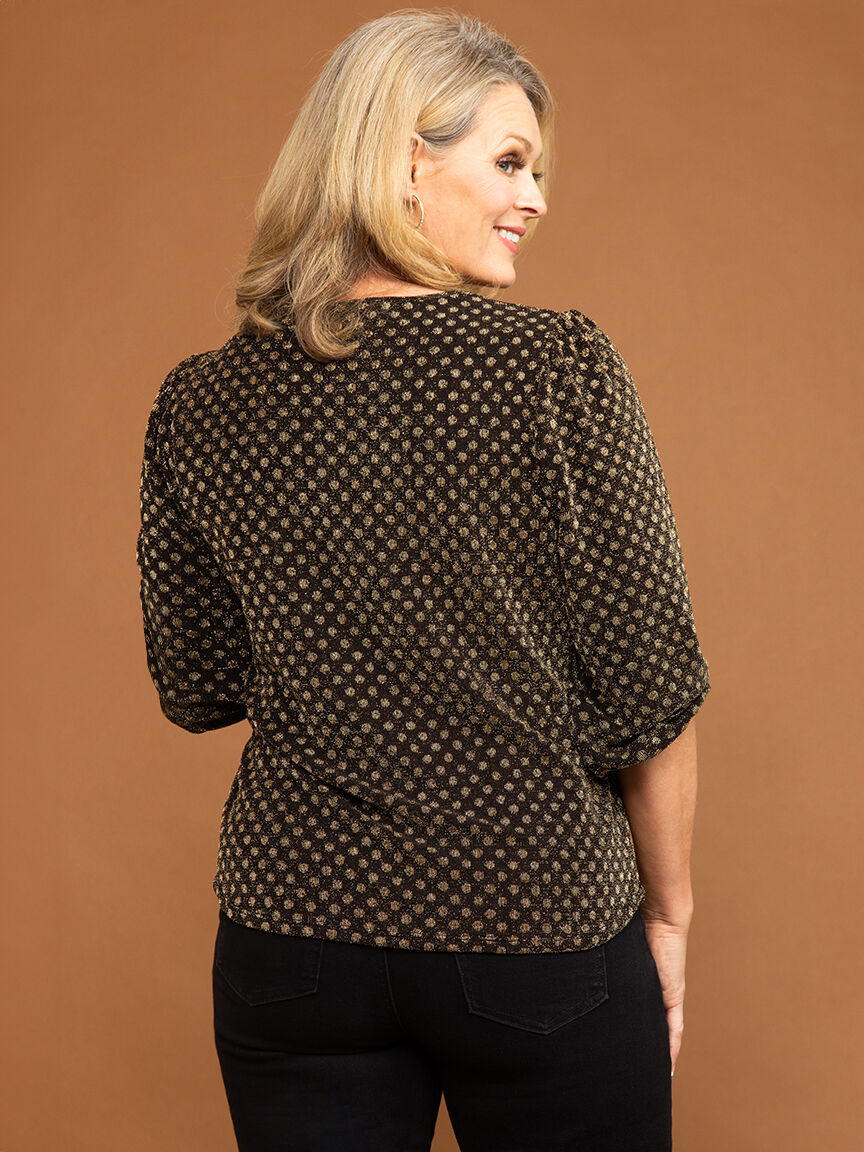 Long Sleeve Sparkly Top Image 4