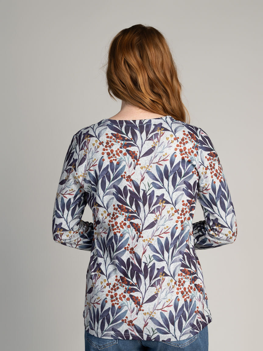 Long Sleeve Printed Top