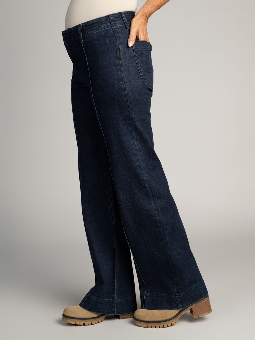 Mid-Rise Suki Wide Leg Trouser