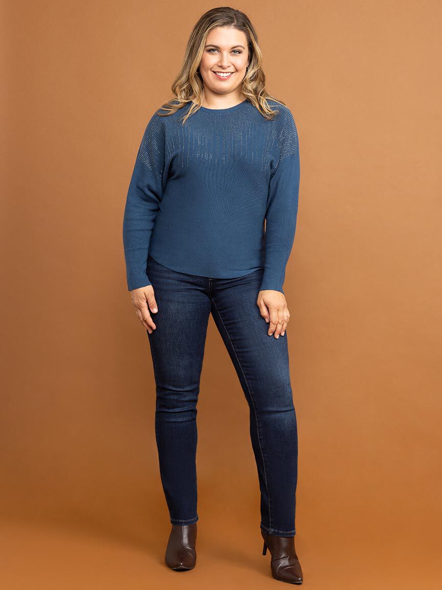 Dolman Sweater with Hotfix Image 1