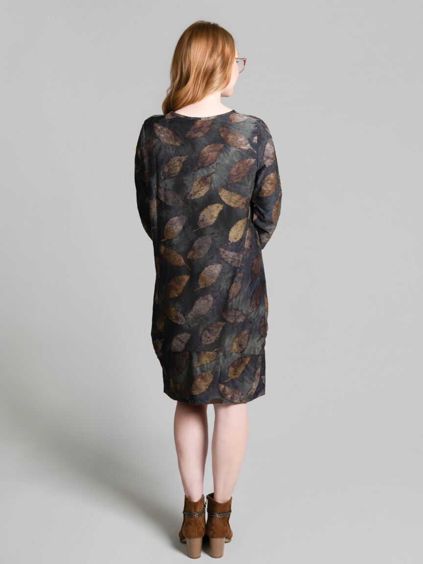 3/4 Sleeve Knee-Length Dress