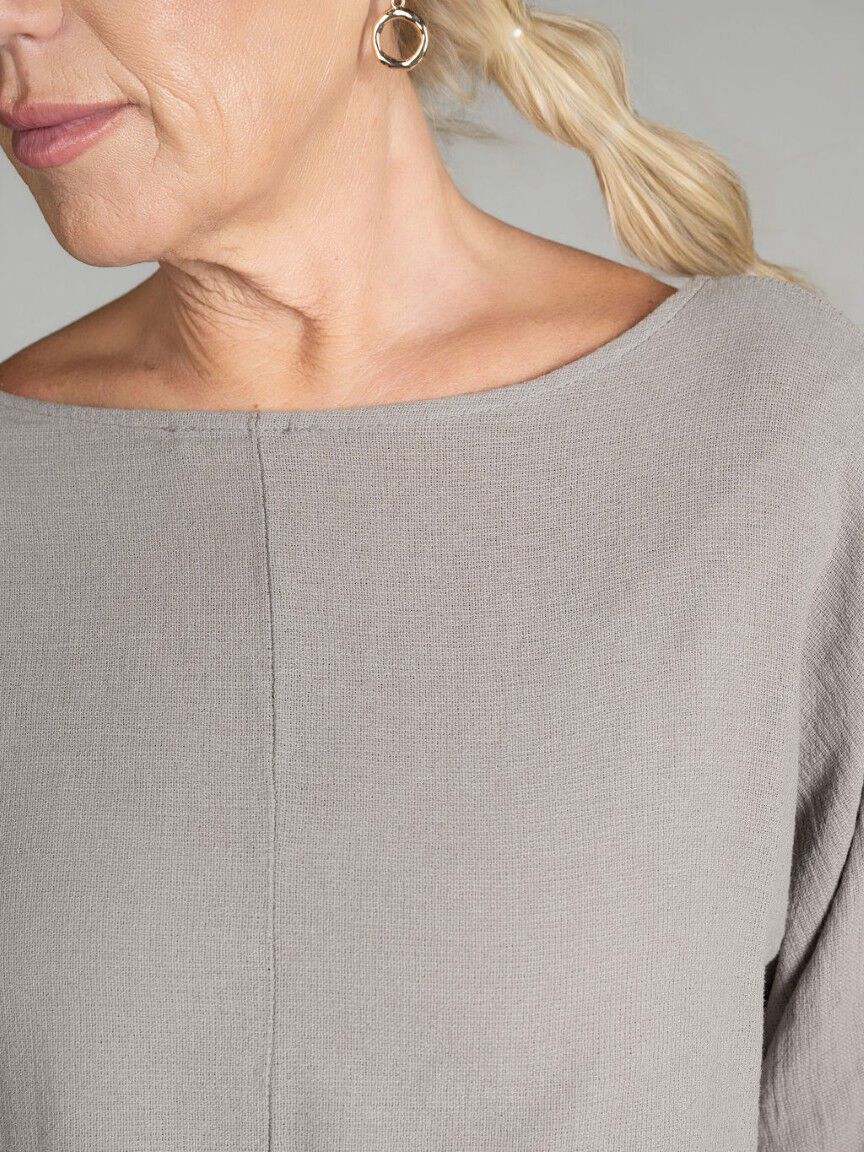 Elbow Sleeve Cotton Top