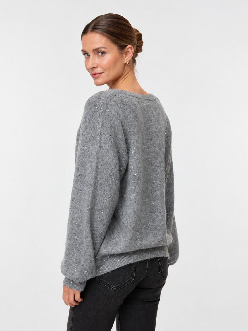 Sparkle V-Neck Sweater