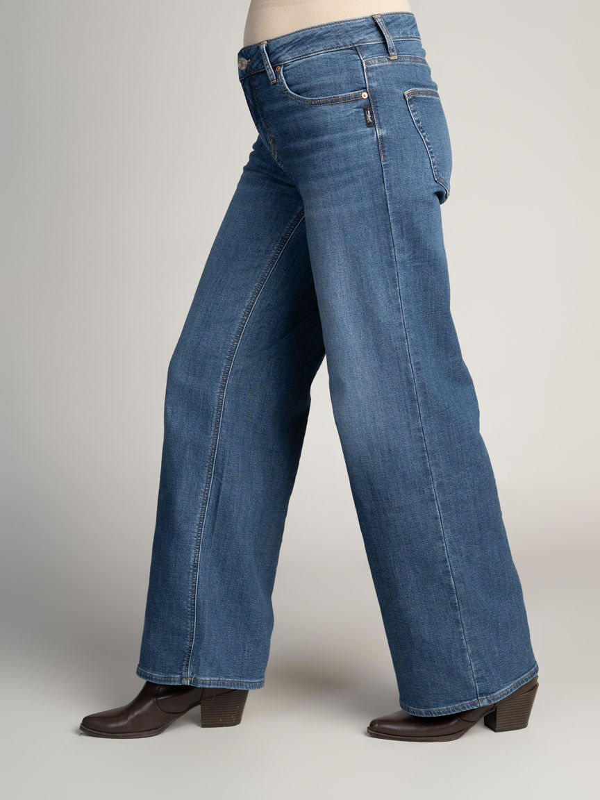 Suki Wide Leg Knit Flex Jeans