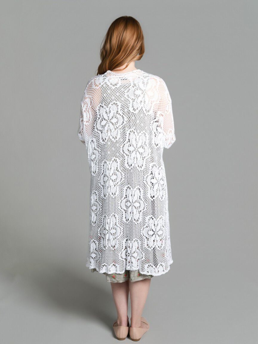 Long Sleeve Mesh Cardigan