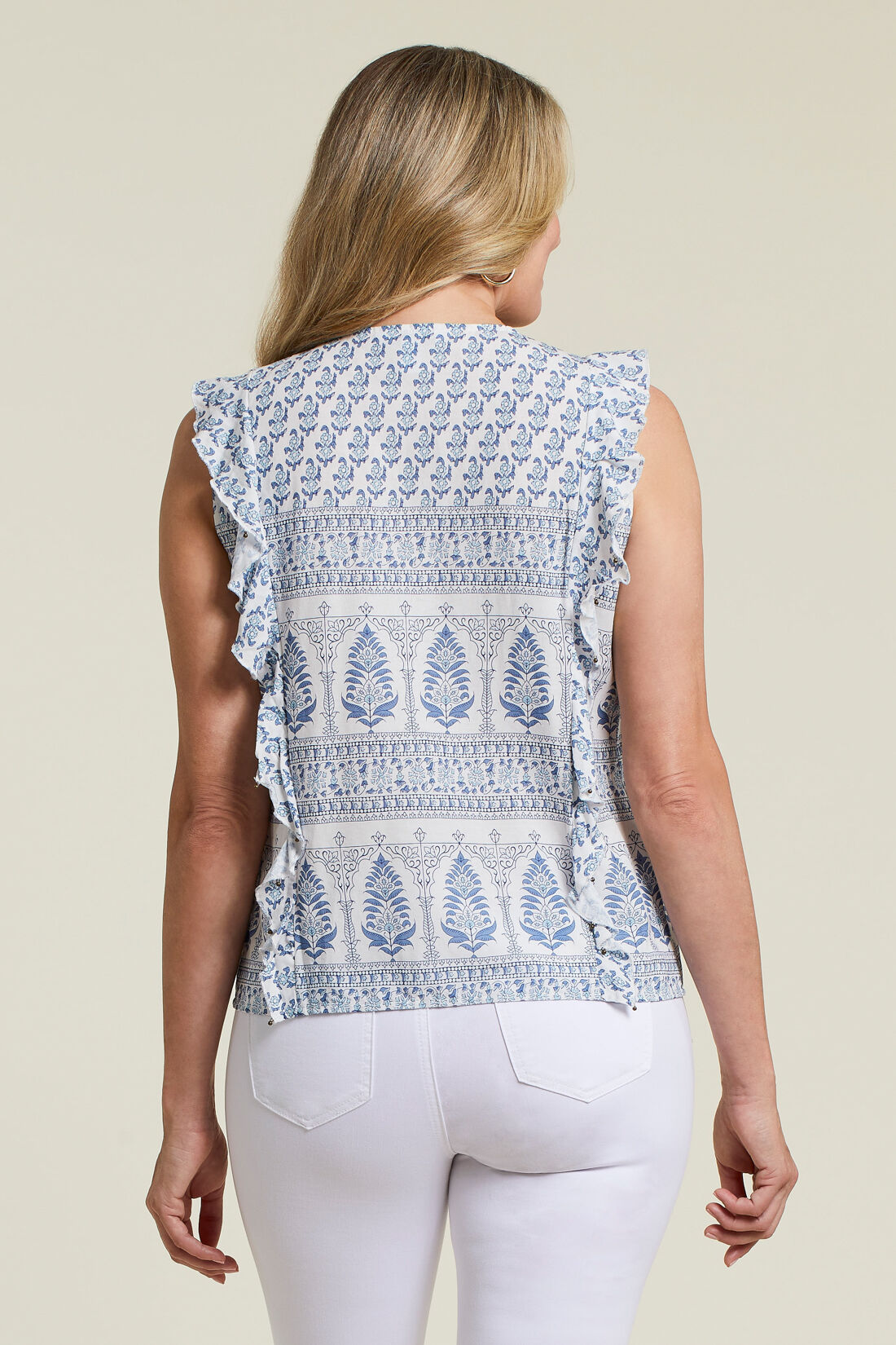 Tassel Ruffle Sequin Blouse  Image 2