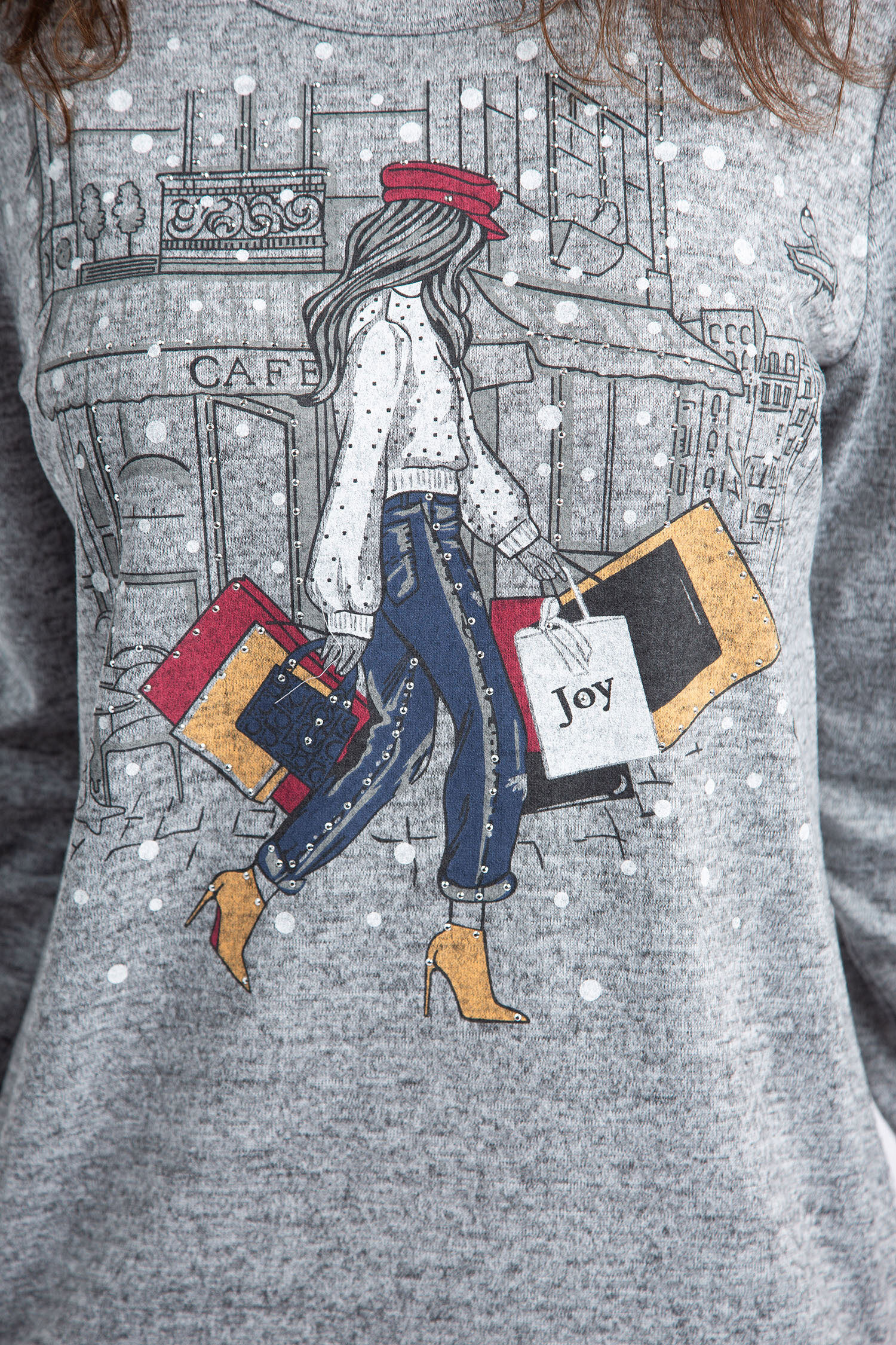 Long Sleeve Shopping Top Image 4