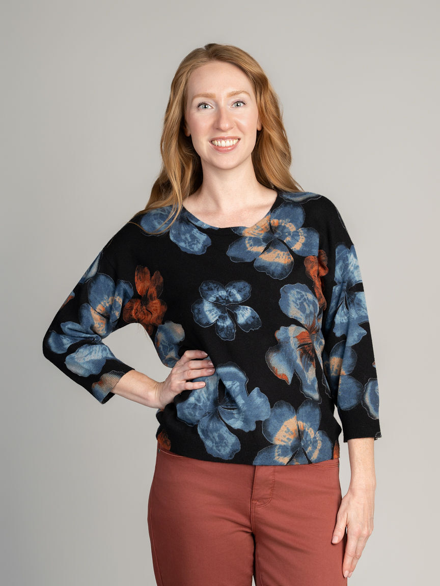 &frac34; Sleeve Sweater
