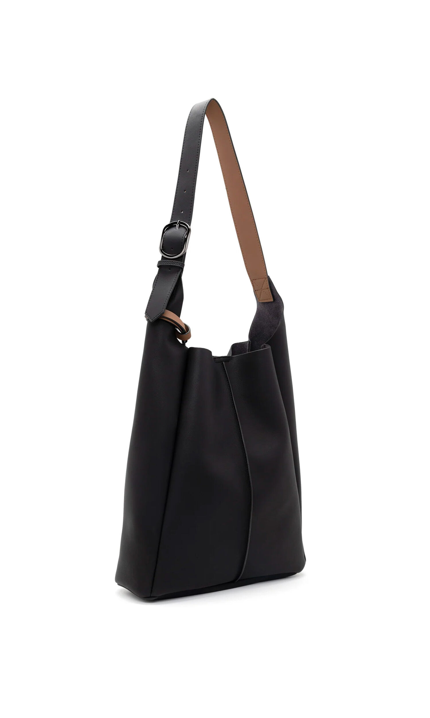 Vegan Leather Hobo Bag Image 3
