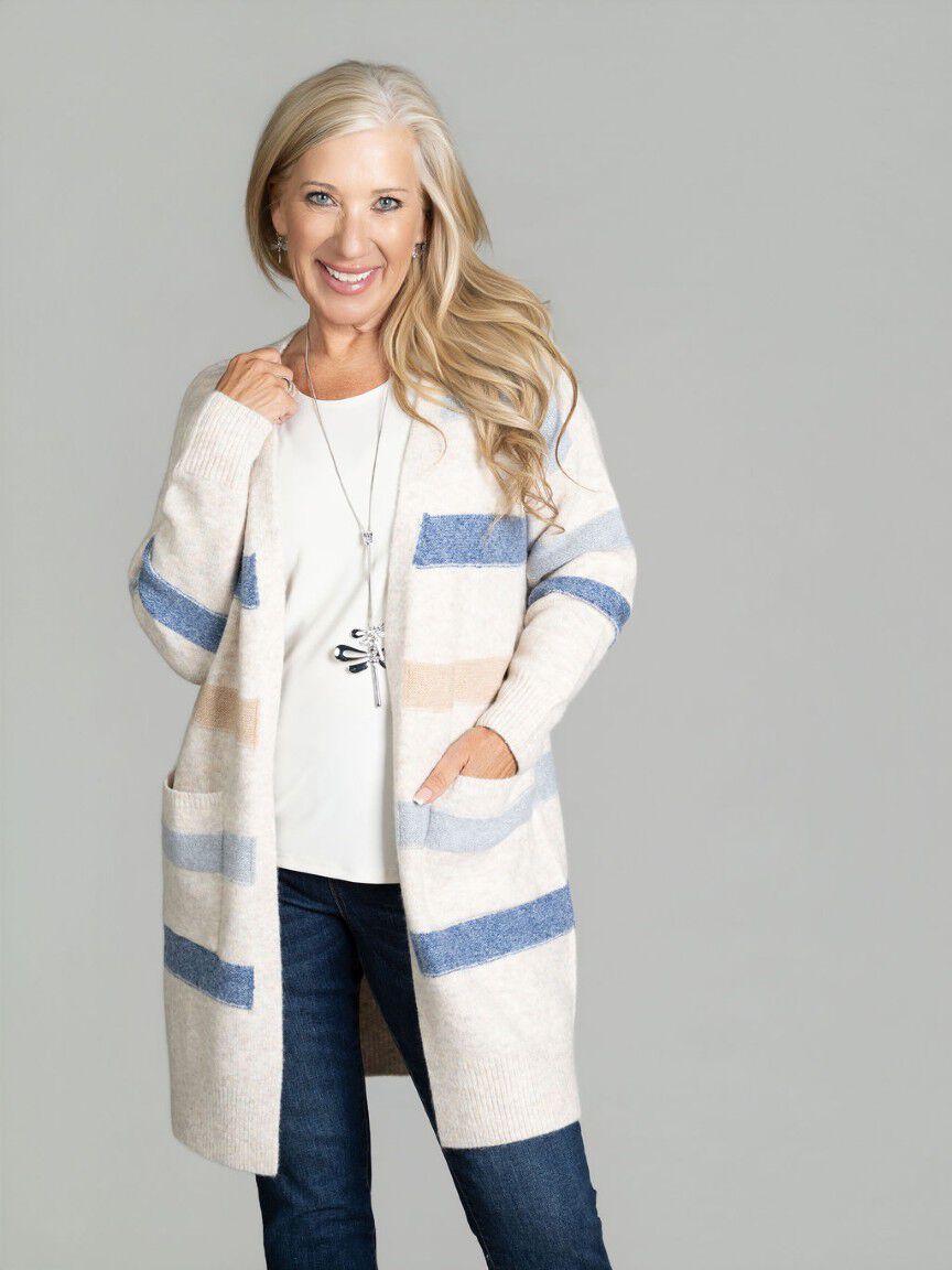 Long Open Front Cardigan