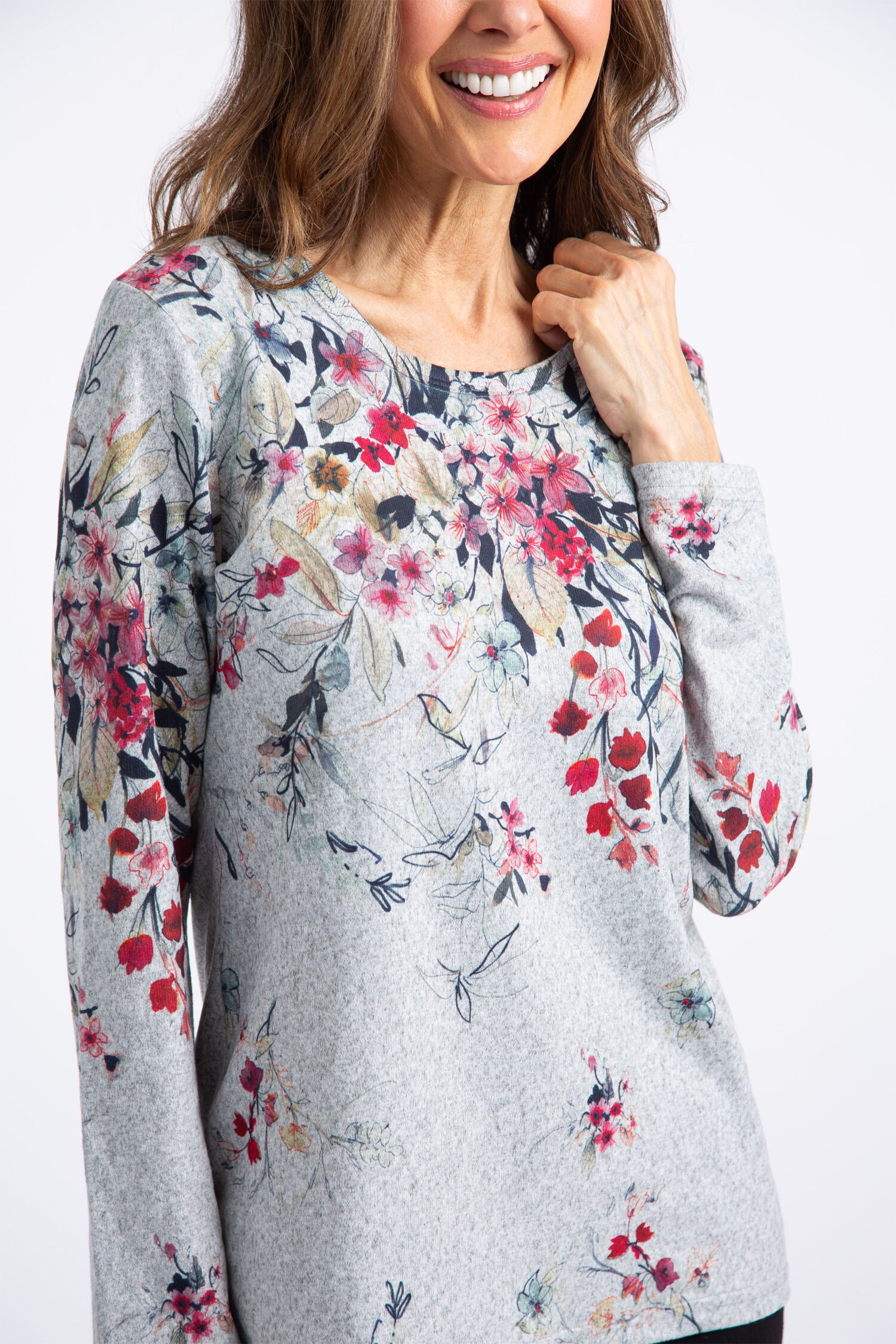Long Sleeve Floral Top Image 4