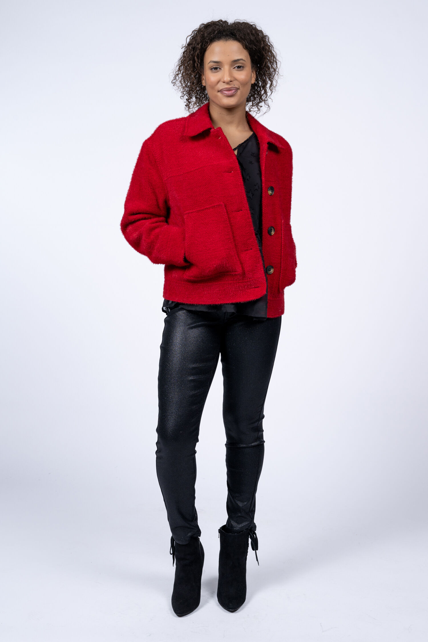 Short Button-Up Jacket  Image 4