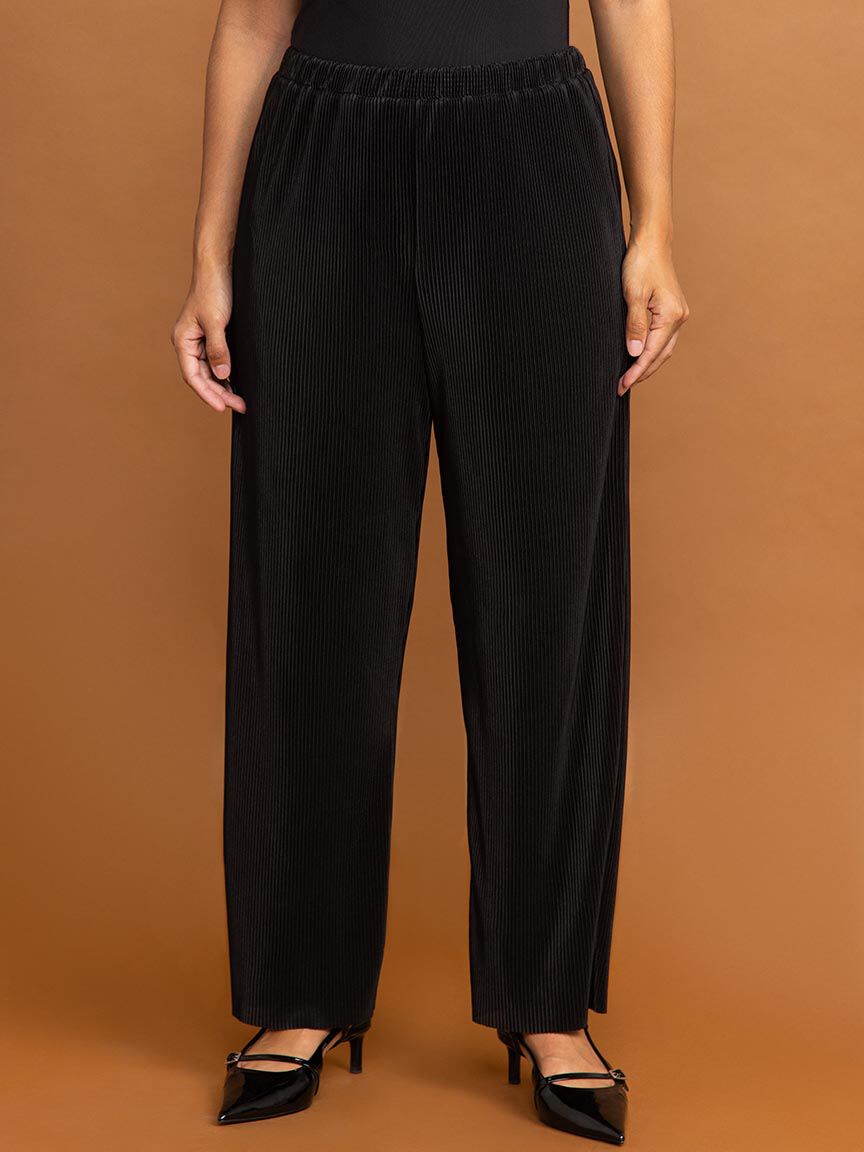 Pull On Plisse Pant Image 2