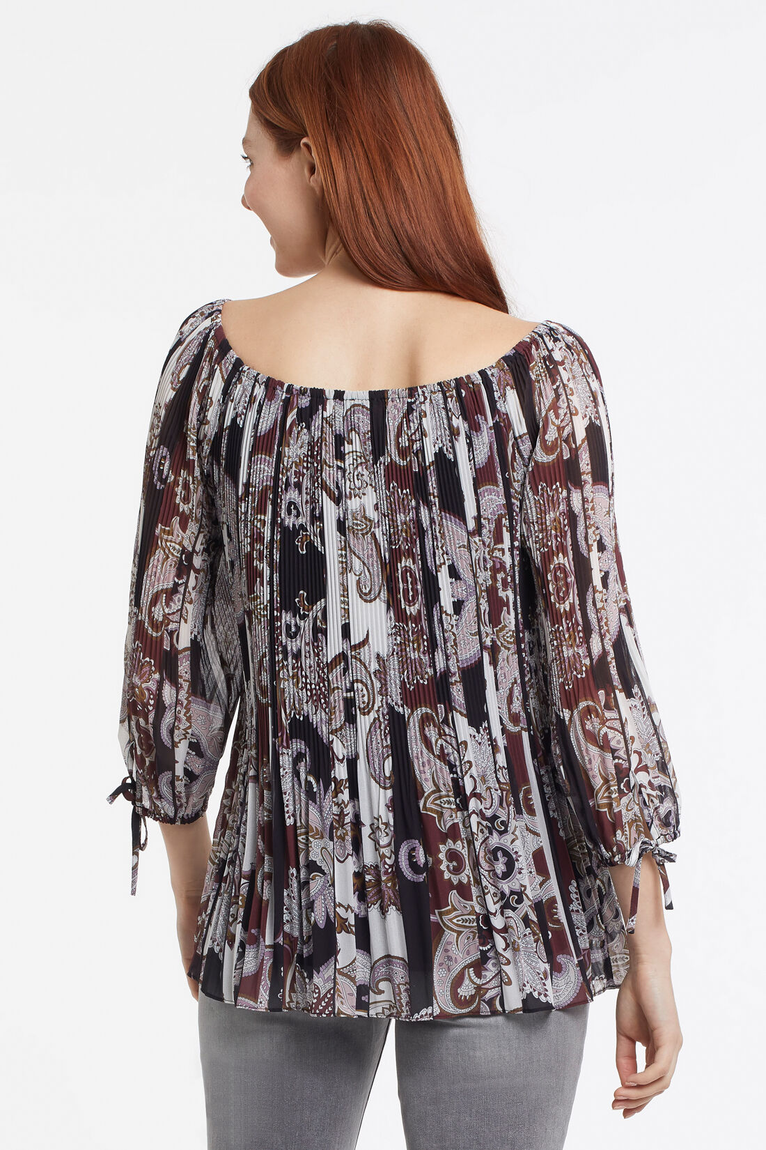 Off The Shoulder Chiffon Tunic Image 2