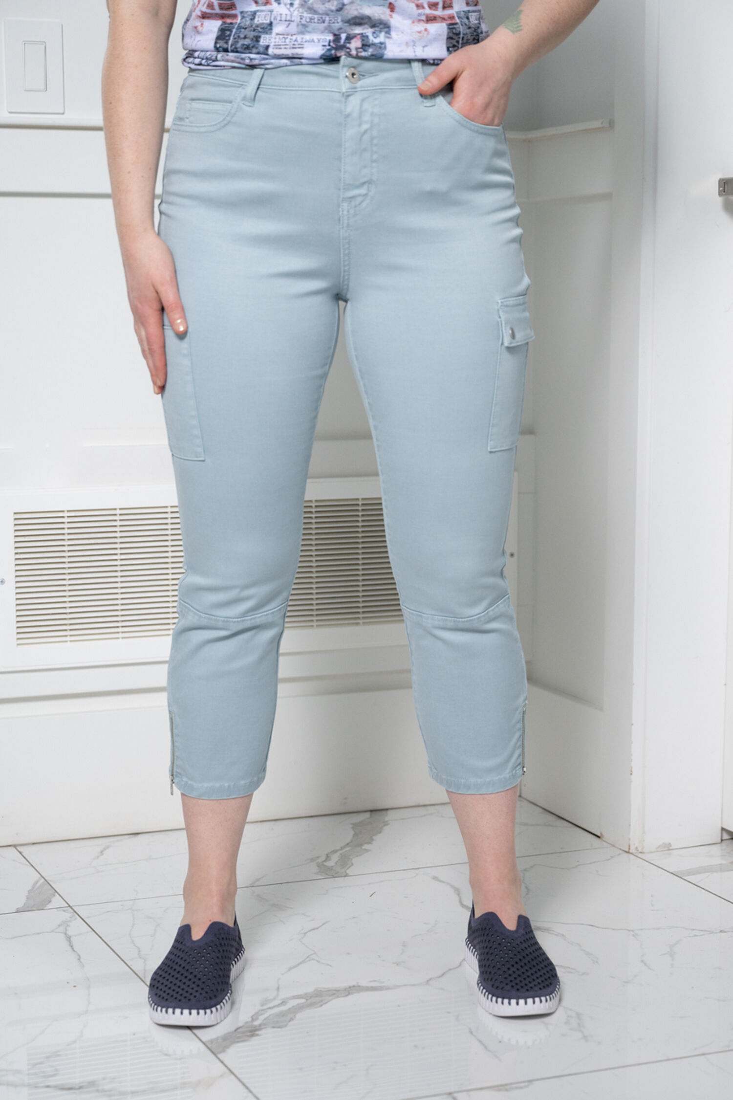 Ankle Zipper Cargo Pocket Pant Image 1