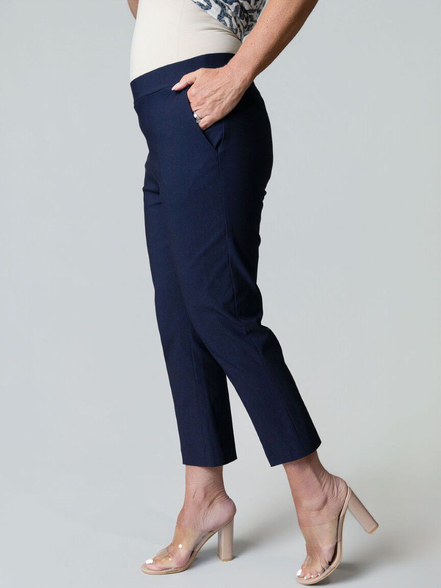 Pull-On Capri Pants Image 2