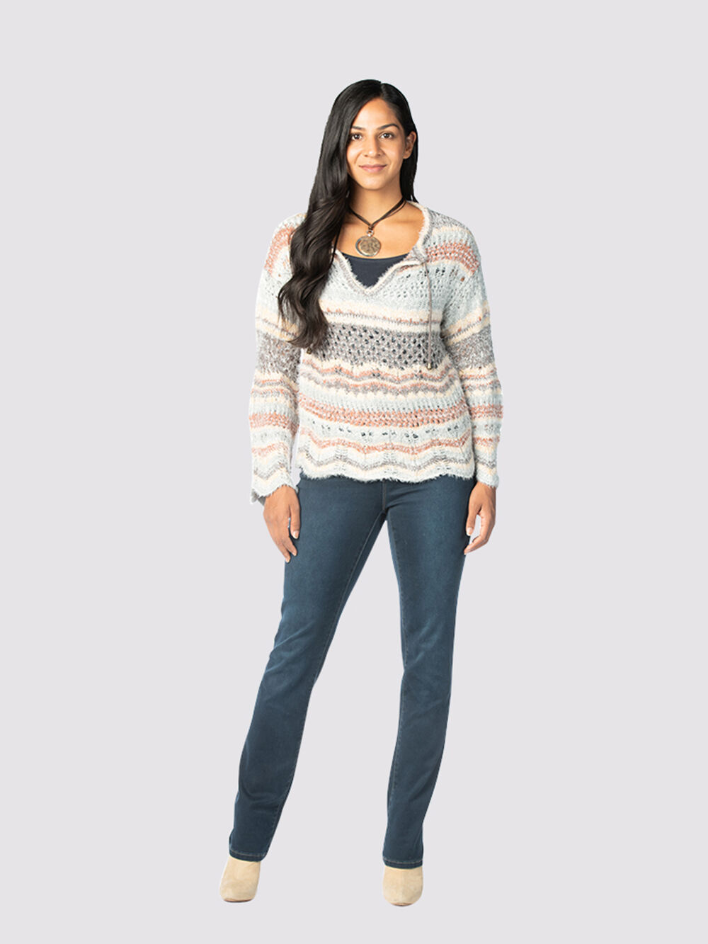 Boho-Chic Bell Sweater Image 1