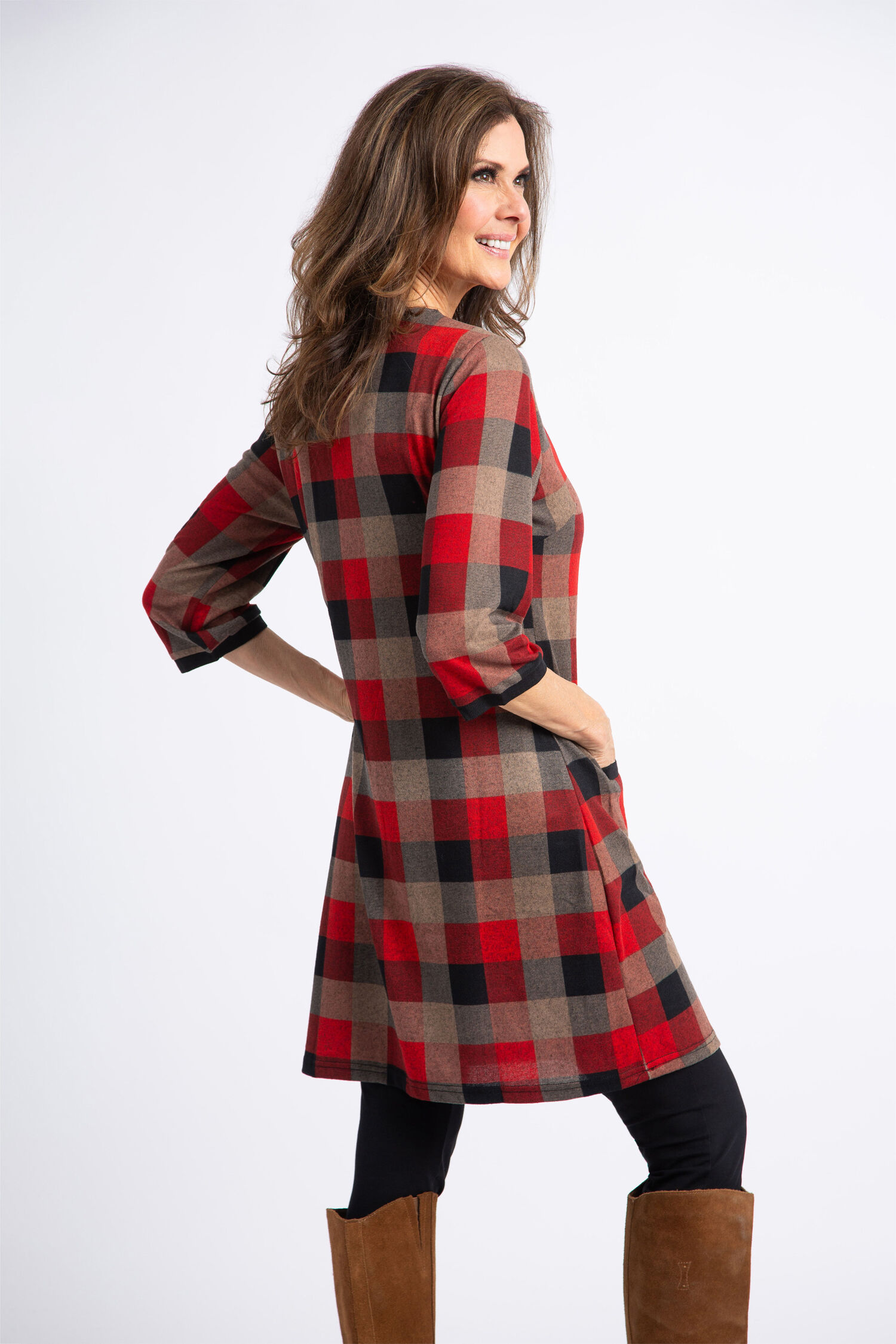 Plaid Tunic w/ Pockets  Image 3