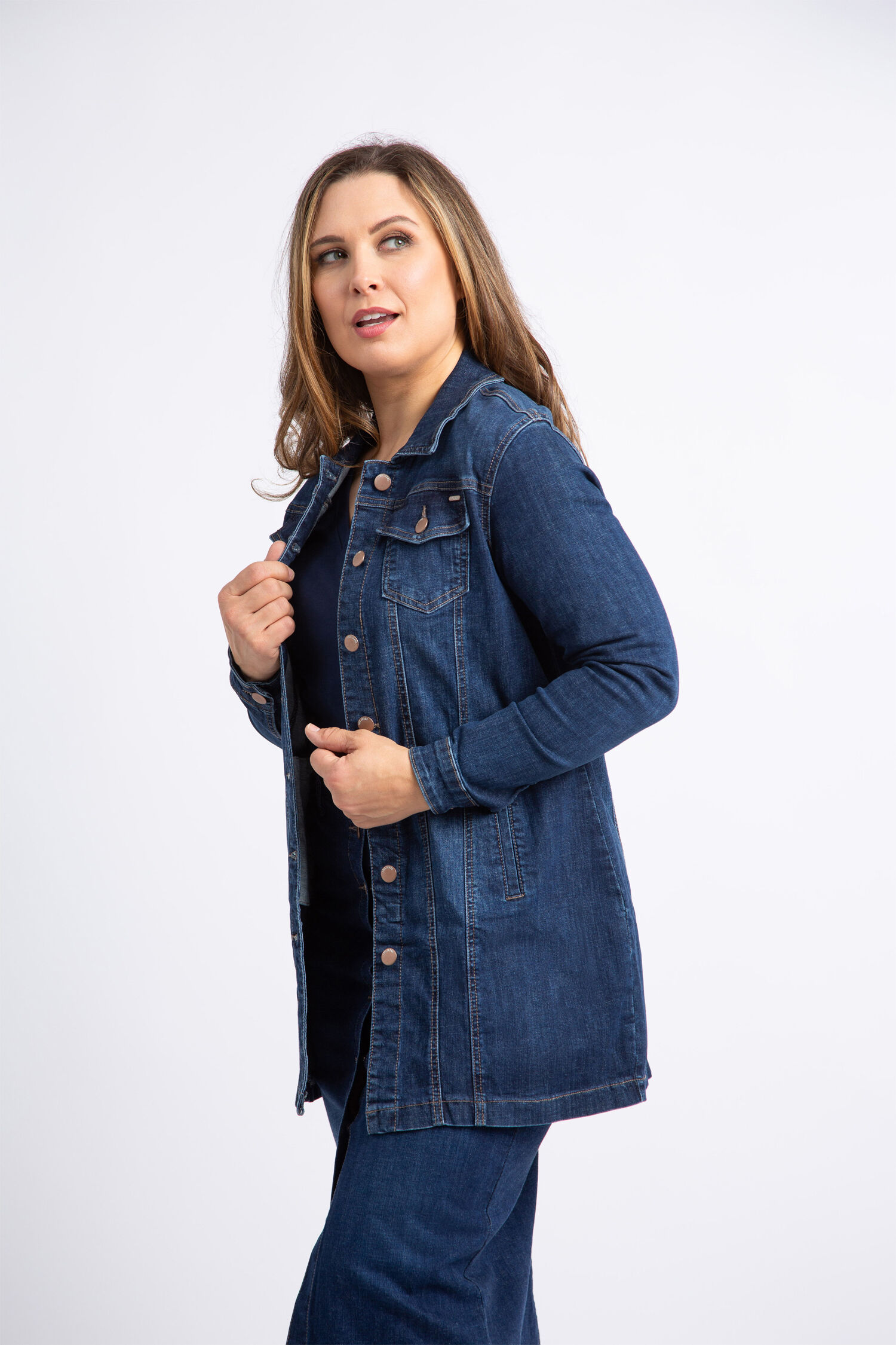 Anna Long Jean Jacket  Image 2