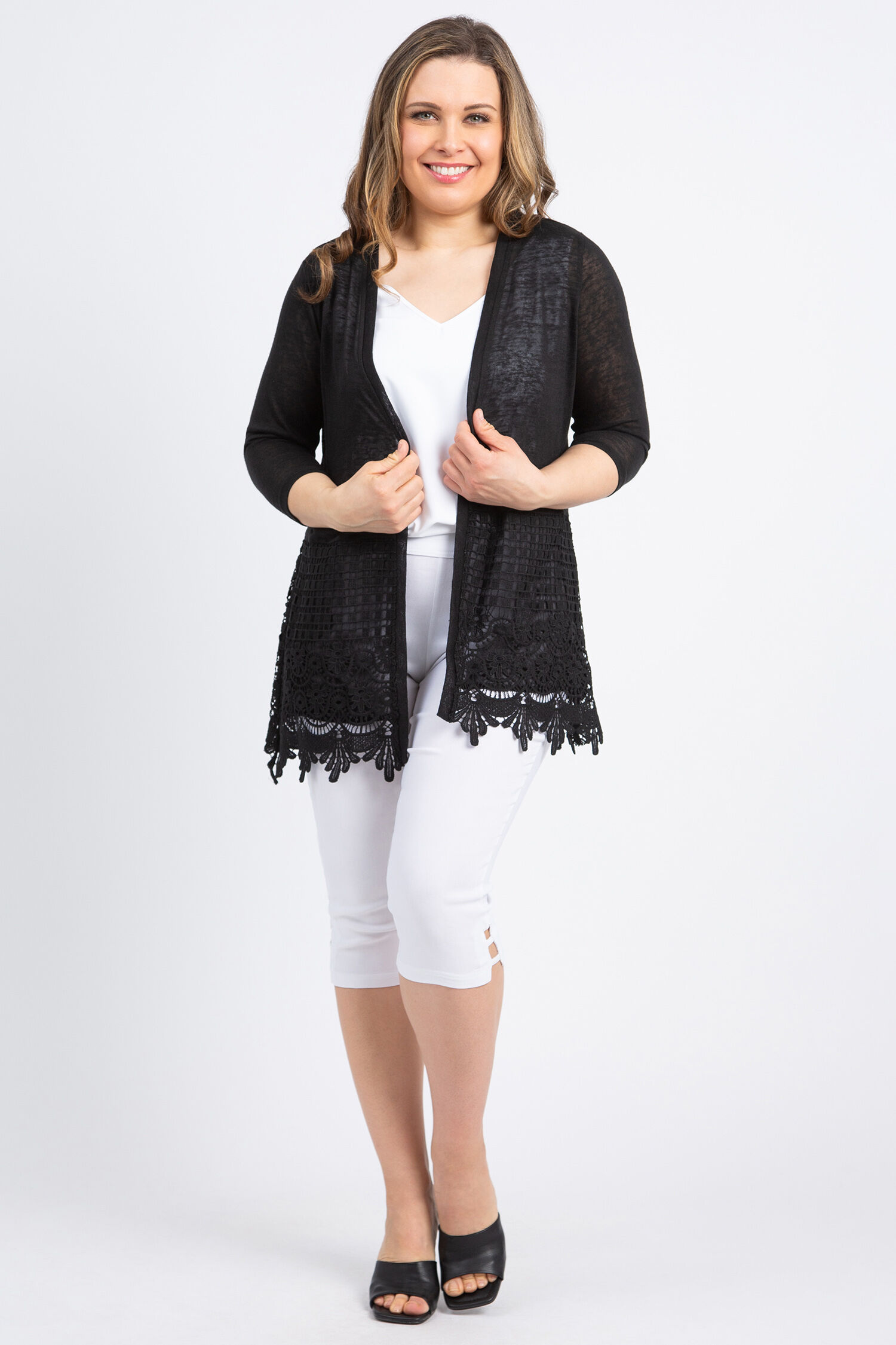 Lace Hem Cardigan Image 2