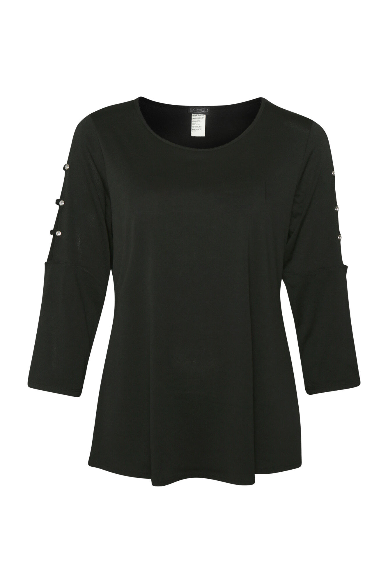 3/4 Lattice Sleeve Top Image 1