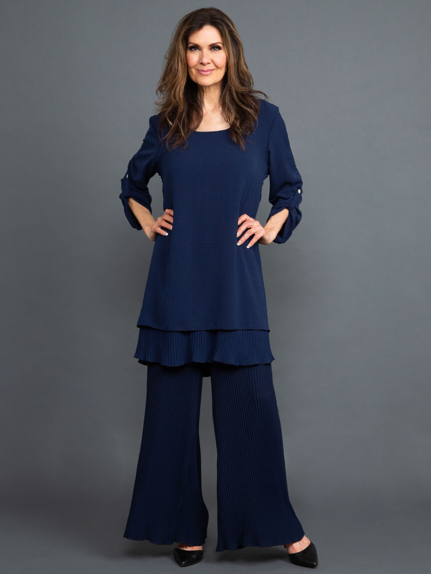 Peek-A-Boo Plisse Tunic Image 1