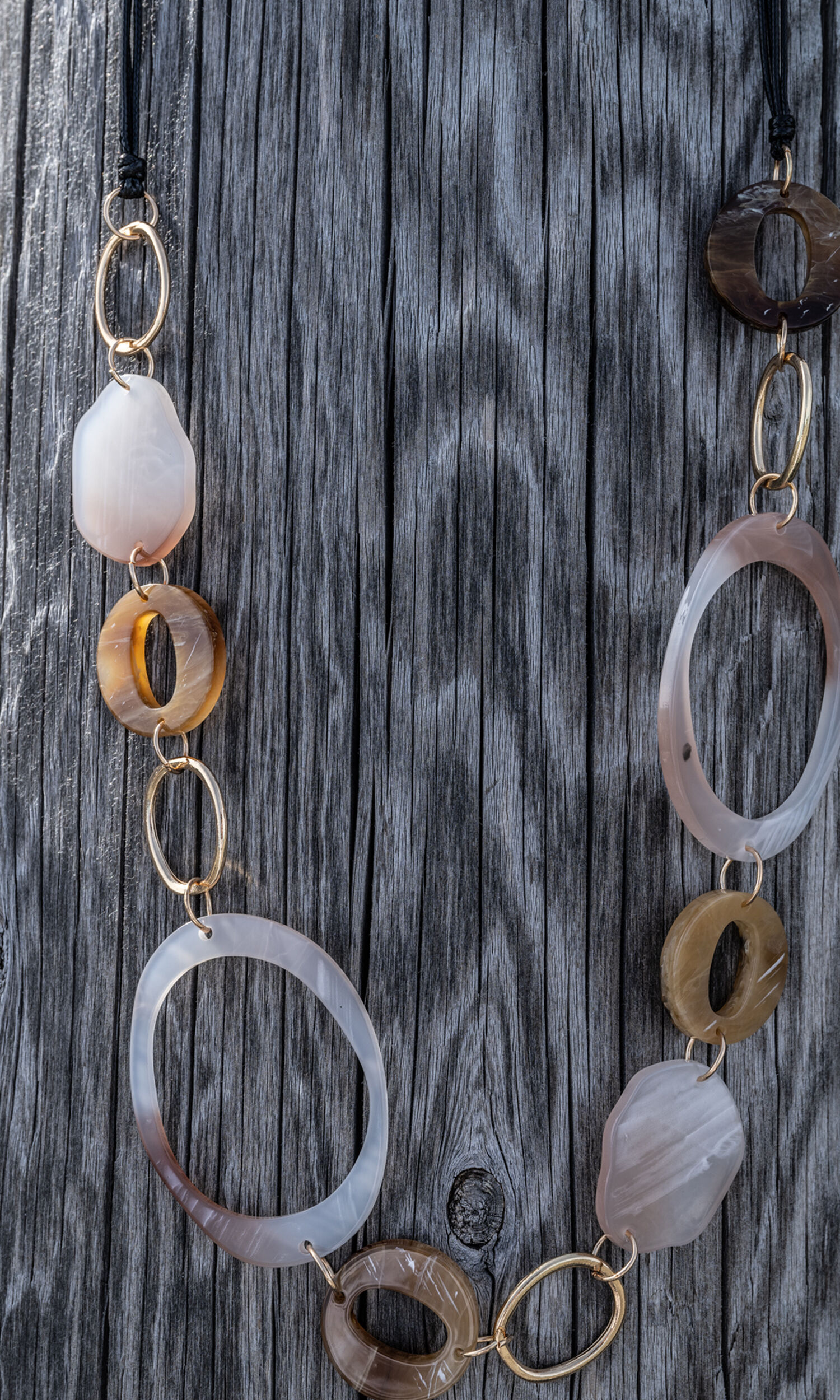 Abstract Hoop Necklace