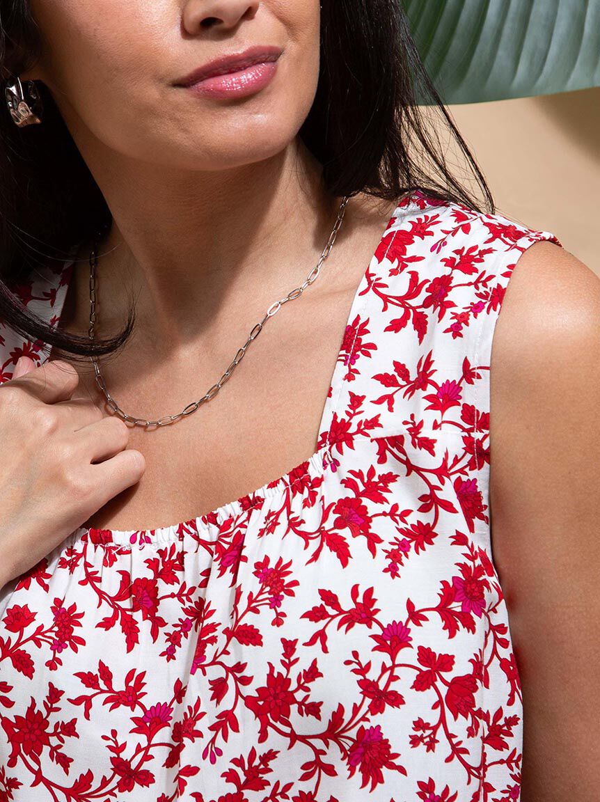 Square Neck Sleeveless Blouse Image 5